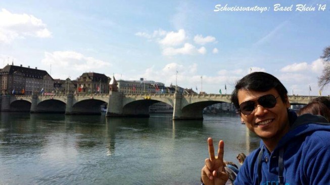 I was chilling out by the Rhein in Klein-Basel