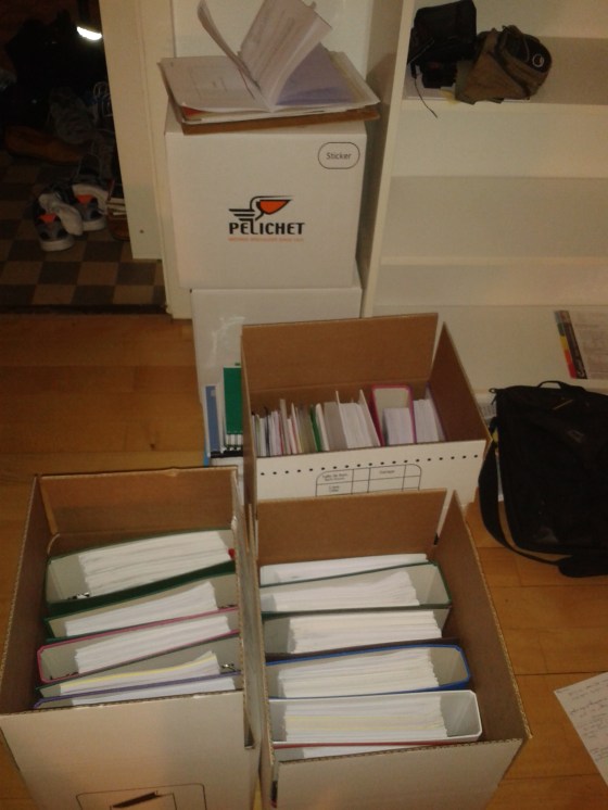 Source: Author, packing my books, 2015